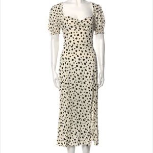 REFORMATION
Polka Dot Print Midi Length Dress